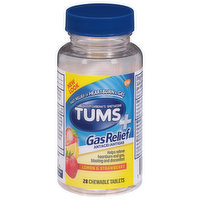 Tums Gas Relief, Tablets, Lemon & Strawberry, 28 Each