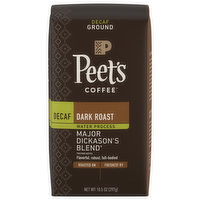 Peet's Coffee Coffee, Ground, Dark Roast, Major Dickasons Blend, Decaf, 10.5 Ounce