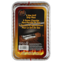 BBQ Basics Drip Pans, Gas Grill, 5 Each