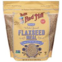 Bob's Red Mill Flaxseed Meal, Premium, Whole Ground, 32 Ounce