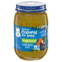 Gerber Natural for Baby Garden Veggies & Rice, Veggie Power, Crawler (8+ Months) 3rd Foods, 6 Ounce