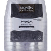 Essential Everyday Plastic Cups, Premium, 9 Ounce, 50 Each