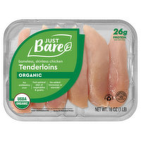 Just Bare Chicken Tenderloins, Organic, 16 Ounce