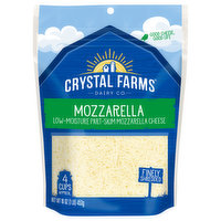 Crystal Farms Finely Shredded Cheese, Low-Moisture, Part-Skim,  Mozzarella, 16 Ounce