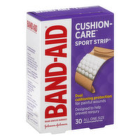 Band Aid Bandages, Sport Strip, All One Size, 30 Each