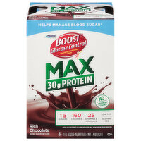 Boost Max Balanced Nutritional Drink, Rich Chocolate, Glucose Control, 4 Each