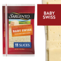 SARGENTO Sargento® Sliced Baby Swiss Natural Cheese, 11 slices, 7.28 Ounce