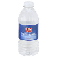 Cub Foods Water, Natural Spring, 10 fl oz Bottles, 24 Each