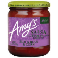 Amy's Salsa, Black Bean & Corn, 14.7 Ounce