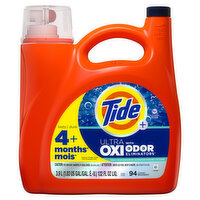 Tide Ultra OXI with Odor Eliminators Liquid Laundry Detergent, 132 oz., For Visible and Invisible Dirt, 132 Ounce