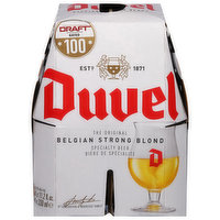 Duvel Beer, Belgian Strong Blond, 4 Each