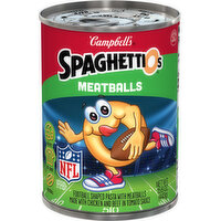 Campbell's® SpaghettiOs® NFL Football Shaped Canned Pasta with Meatballs, 15.6 Ounce