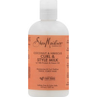 Shea Moisture Curl & Style Milk, Coconut & Hibiscus, 8 Ounce