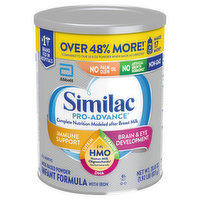 Similac Pro-Advance Infant Formula with Iron, Milk-Based Powder, 0-12 Months, 30.8 Ounce