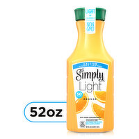 Simply Light Orange Pulp Free With Calcium & Vitamin D Orange Juice, Non-Gmo, 52 Fluid ounce