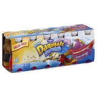 Danimals Danimals Smoothie, Strawberry Explosion Flavor/Grape Splash Flavor, Value Pack, 12 Each