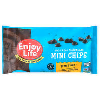 Enjoy Life Chocolate Chips, Semi-Sweet, Mini, 10 Ounce