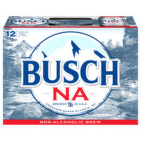 Busch Beer, Non-Alcoholic Brew, 12 Each