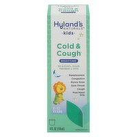 Hyland's Naturals Kids Cold & Cough, Nighttime, Homeopathic, 4 Fluid ounce