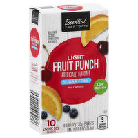 Essential Everyday Drink Mix, Sugar Free, Fruit Punch, Light, 10 Each