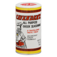 Cavender's Seasoning, Greek, All Purpose, 3.25 Ounce