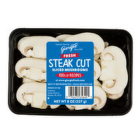 Giorgio Fresh Steak Cut Sliced Mushrooms, 8 Ounce