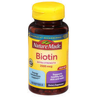 Nature Made Biotin, Extra Strength, 2500 mcg, Softgels, Value Size, 150 Each