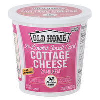 Old Home Cottage Cheese, Small Curd, 2% Milkfat, 2% Lowfat, 22 Ounce