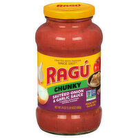 Ragu Sauce, Sauteed Onion & Garlic, Chunky, 24 Ounce