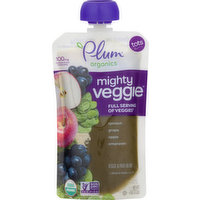 Plum Organics Baby Food, Veggie & Fruit Blend, Organic, Mighty, Tots, 4 Ounce