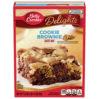 Betty Crocker Delights Bars Mix, Cookie Brownie, 17.4 Ounce