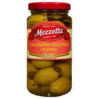 Mezzetta Olives, Jalapeno Stuffed, 6 Ounce