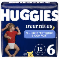 Huggies Overnites Diapers, Disney Baby, 6 (Over 35 lb), 15 Each