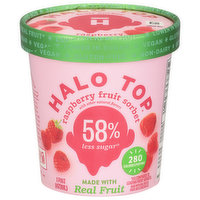 Halo Top Sorbet, Raspberry Fruit, 1 Pint