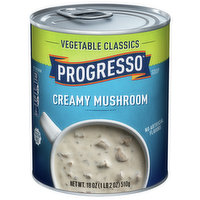 Progresso Soup, Creamy Mushroom, Vegetable Classics, 18 Ounce