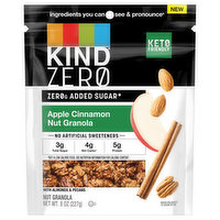 Kind Nut Granola, Zero Sugar, Apple Cinnamon, 8 Ounce