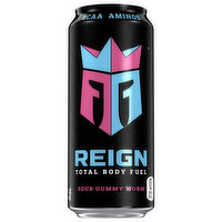 Reign Energy Drink, Sour Gummy Worm, 16 Fluid ounce