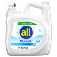 all Detergent, Free Clear, The Original, 94 Each