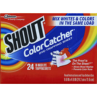 Shout Dye-Trapping Sheet, Color Catcher, 24 Each
