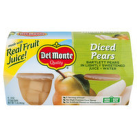 Del Monte Pears, Diced, 4 Each