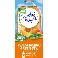 Crystal Light Peach Mango Green Tea Naturally Flavored Powdered Drink Mix, 10 Each