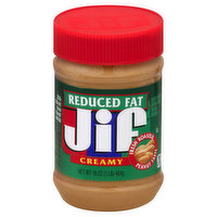 Jif Peanut Butter Spread, Creamy, Reduced Fat, 16 Ounce