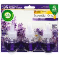 Air Wick Essential Oils Scented Oil Refills, Lavender & Chamomile, 3 Each