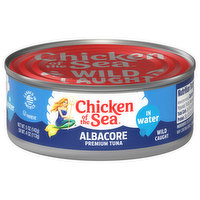 Chicken of the Sea Tuna, Premium, Albacore, 5 Ounce
