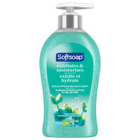 Softsoap Hand Soap, Exfoliates & Moisturizes, Eucalyptus & Sea Salt, 11.25 Fluid ounce