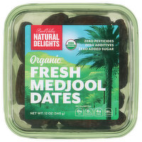 Bard Valley Natural Delights Medjool Dates, Organic, Fresh, 12 Ounce