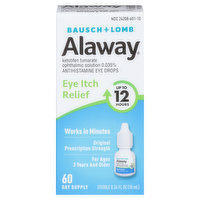 Alaway Eye Drops, Antihistamine, Eye Itch Relief, 0.34 Fluid ounce