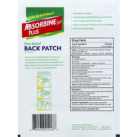 Absorbine Jr. Plus Pain Relief Back Patch XL - Shop Muscle & Joint Pain at  H-E-B