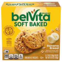 belVita Soft Baked Banana Bread Breakfast Biscuits, 8.8 Ounce
