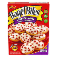 Bagel Bites Pizza Snacks, Cheese & Pepperoni, Party Size, 40 Each